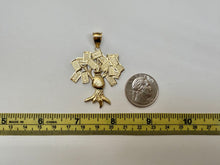 Load image into Gallery viewer, 10K Solid Yellow Gold Lucky Money Bag Tree Pendant 3 Sizes
