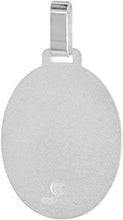 Load image into Gallery viewer, Sterling Silver Medical Alert Necklace Oval Italy 1 1/8 inch Charm with Chain
