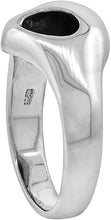 Load image into Gallery viewer, Sterling Silver Alien Ring Solid Back Flawless High Polished 1/2 inch Size 5-13
