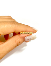 Load image into Gallery viewer, 14K Solid Gold Handmade Dome Beaded Ring Band
