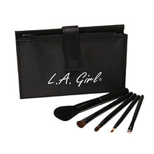 Load image into Gallery viewer, LA Girl Essential Makeup Brush Set Convenient Case 5 Piece Brush Travel Friendly
