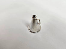 Load image into Gallery viewer, 925 Sterling Silver Polished Megaphone Charm Pendant 1 (25mm) Inch Tall
