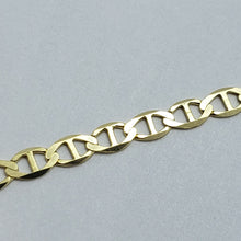 Load image into Gallery viewer, 10K Solid Yellow Gold Mariner Anchor Link Chain Necklace 3mm Men Women 16"~30"
