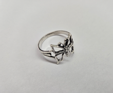 Load image into Gallery viewer, 925 Sterling Silver Butterfly Ring for Women 5/8 inch Size 6~10.5
