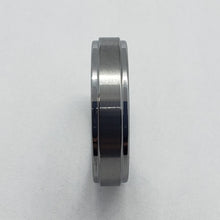Load image into Gallery viewer, Tungsten Carbide 5.5 mm Wedding Band Ring Satined Center Recessed Edges 5 ~ 12
