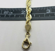 Load image into Gallery viewer, 10k Solid Yellow Gold D/C Rope Chain Men's Necklace 6mm 22"
