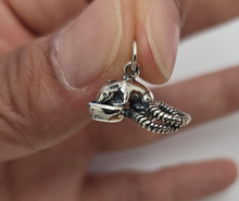 Load image into Gallery viewer, 925 Sterling Silver Eating Opossum Charm Pendant Antique Finish 3/4 (19mm) Inch
