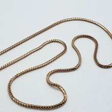 Load image into Gallery viewer, 14K Solid Rose Gold Franco Chain Necklace For Women 1mm Size 16" ~ 24"
