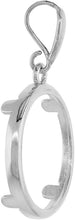 Load image into Gallery viewer, 925 Sterling Silver Penny Bezel 19 mm Coins Prong Back Round Edge 1 Cent No Coin
