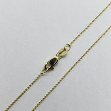 Load image into Gallery viewer, 14K Solid Yellow Gold Very Thin Cable Link Chain Necklace 0.75mm, 16" 18" 20"
