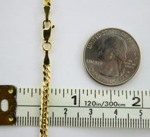 Load image into Gallery viewer, 14K Solid Yellow Gold 3mm Wide Miami Cuban Link Chain Necklace Size 18" - 30"
