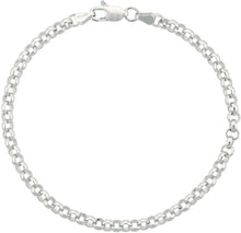 Load image into Gallery viewer, 925 Sterling Silver Italian Rolo Chain Necklace Bracelet 4mm Sizes 7~30 inch
