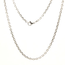 Load image into Gallery viewer, Stainless Steel Miniature Cable Link Chain Necklace 3mm Wide, Sizes 16-24 Inches
