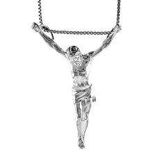 Load image into Gallery viewer, 925 Sterling Silver Body of Jesus Christ Pendant 1 7/8 (47mm) Inch Tall
