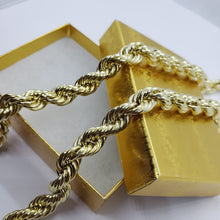 Load image into Gallery viewer, Authentic 10k Solid Yellow Gold Thick Heavy Rope Chain Necklace 9mm, 22"-30"
