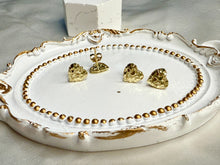Load image into Gallery viewer, 10K Real Solid Yellow Gold Heart Nugget Earrings
