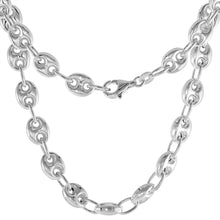 Load image into Gallery viewer, 925 Sterling Silver Puffed Anchor Mariner Chain Necklace Bracelet 7mm 7" to 18"
