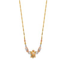 Load image into Gallery viewer, 14K Tricolor Gold Fancy Turtle Collection Set Pendant Bracelet Earrings
