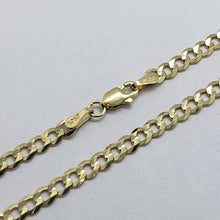 Load image into Gallery viewer, 10K Yellow Gold Solid Cuban Link Chain Curb Necklace Bracelet 4mm Size 7"~30"
