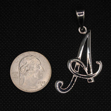 Load image into Gallery viewer, 925 Sterling Silver 26-Alphabet Large Fancy Cursive Script Initial Pendant
