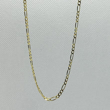 Load image into Gallery viewer, Authentic 10K Yellow Gold Hollow Figaro Chain Necklace 2.6mm Size 16" to 26"
