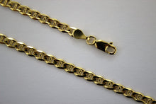 Load image into Gallery viewer, Authentic 14K Solid Yellow Gold Concave Mariner Chain 1.5mm ~ 8.1mm / 16" ~ 26"
