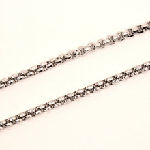 Load image into Gallery viewer, Stainless Steel Cylindrical Round Box Chain Necklace 3.6mm, Sizes 18-24 Inches
