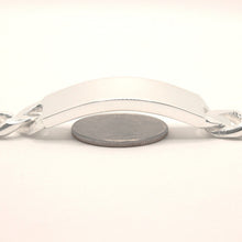 Load image into Gallery viewer, 925 Sterling Silver Personalized Custom Engraved Curb Link ID Bracelet 12.5mm
