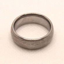 Load image into Gallery viewer, Tungsten Carbide Domed Plain Smooth Simple Brushed Finish Wedding Band Ring 8mm

