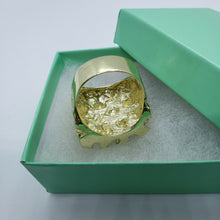 Load image into Gallery viewer, Authentic 10K Yellow Real Gold Nugget Extra Large Heavy Men Ring Sizes 10-15
