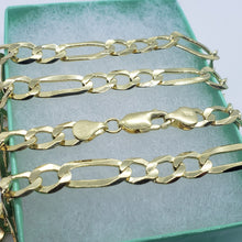 Load image into Gallery viewer, Authentic 14K Solid Gold Figaro Link Chain Men Women 7mm~8.5mm Necklace 7"~30"
