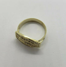Load image into Gallery viewer, 10K Solid Yellow Gold Last Supper Ring Oval Shape All Sizes 6 to 12
