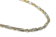 Load image into Gallery viewer, Authentic 14K Solid Yellow White Gold Figarope Chain 5mm-6.5mm/24"~30"
