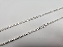 Load image into Gallery viewer, 925 Sterling Silver Thin Franco Chain Necklace Polished Finish 2.5mm 20" to 30"
