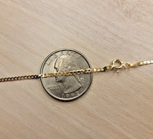 Load image into Gallery viewer, 10K Solid Yellow Gold Curb Cuban Link Chain Necklace 2mm 16"~30"

