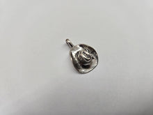 Load image into Gallery viewer, 925 Sterling Silver Cowboy Hat Pendant Antique Finished 7/8 (22mm) Inch Tall
