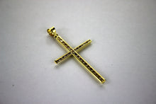 Load image into Gallery viewer, Authentic 10K Yellow Gold Cross Pendant Charm with 4 Sizes
