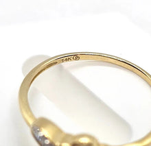 Load image into Gallery viewer, 10K Gold Interlocked Double Hearts Ring Women Size 5 - 9
