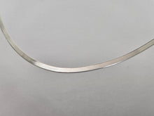 Load image into Gallery viewer, 925 Sterling Silver Beveled Edges Herringbone Chain Necklace 3mm 7" to 30"
