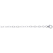 Load image into Gallery viewer, 925 Sterling Silver Thin Flat Cable Link Chain Necklace Bracelet 3mm 16" to 20"
