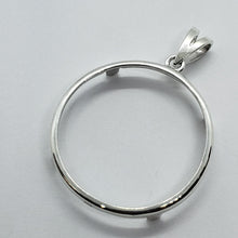 Load image into Gallery viewer, 925 Sterling Silver Mexican 1 Peso Bezel 34 mm Coins Prong Back Round Edge
