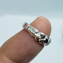 Load image into Gallery viewer, Sterling Silver Tiny Nugget Band Toe Pinky Midi Knuckle Ring Kids Baby Size 1-5
