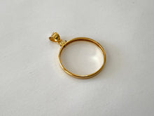 Load image into Gallery viewer, Authentic 14k Gold Filled Screw Top Bezel with Coin Edge 6 Sizes
