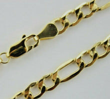 Load image into Gallery viewer, Authentic 14K Yellow Gold Hollow Figaro Chain Necklace 1.9mm-7.5mm 16"~30"
