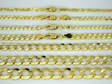 Load image into Gallery viewer, 14K SOLID GOLD CUBAN LINK CHAIN NECKLACE BRACELET MEN WOMEN 2~11.5mm / 6.5"-30"
