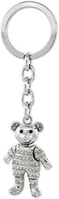 Load image into Gallery viewer, Movable Teddy Bear Key Chain Crystal Key Ring Jeweled Tortoise for Women 4" Long
