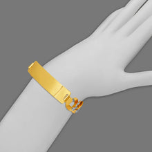 Load image into Gallery viewer, 14K White Pave Gold Curb Light ID Bracelet 11mm/11mm 8" Engraving Available
