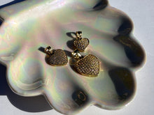 Load image into Gallery viewer, Authentic 10K Yellow Gold Heart Pendant Beautiful Charm with CZ 3 Sizes
