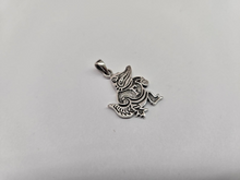 Load image into Gallery viewer, 925 Sterling Silver Dressed Alligator Mascot Pendant 15/16 (24mm) Inch Tall
