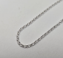 Load image into Gallery viewer, 925 Sterling Silver Thin Italian Rolo Chain Necklace Light Weight 2mm 7" to 30"
